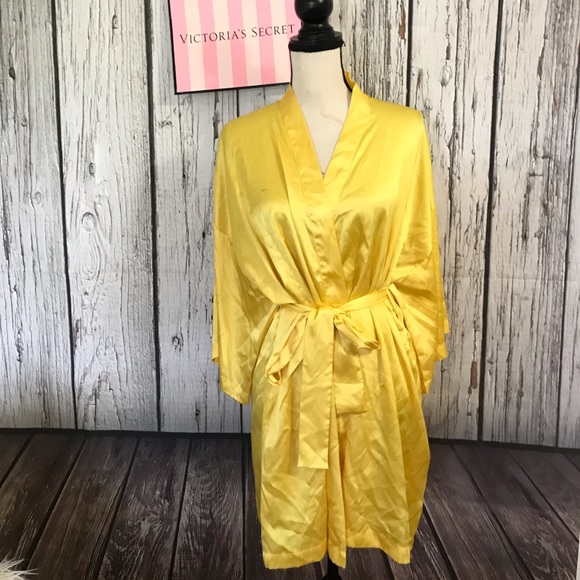 yellow silk robe